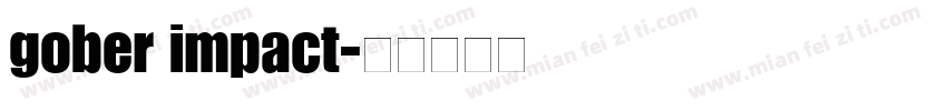 gober impact字体转换